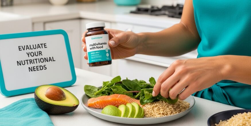 multivitamin with food