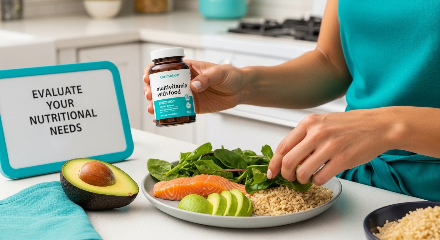 multivitamin with food